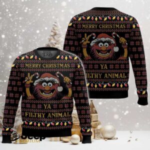 Merry Christmas Filthy Animal The Muppet Show Ugly Christmas Sweater