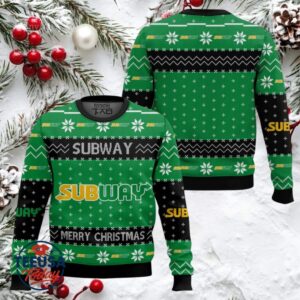 Merry Christmas Subway Fast Food Ugly Christmas Sweater