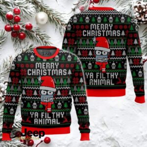 Merry Christmas Ya Filthy Animal Bender Futurama Ugly Christmas Sweater