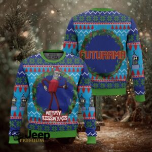 Merry Kissmyas Futurama Ugly Christmas Sweater