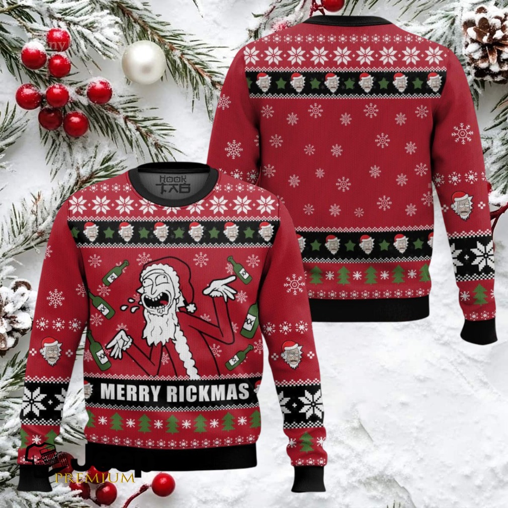 Merry Rickmas Rick & Morty Ugly Christmas Sweater Merry Rickmas Rick & Morty Ugly Christmas Sweater