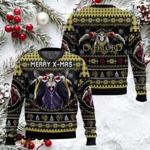 Merry X mass Ainz Ooal Gown Overlord Ugly Christmas Sweater