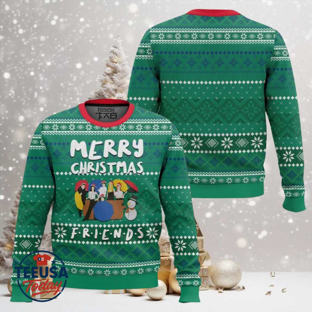 Merry Xmas Friends Ugly Christmas Sweater Merry Xmas Friends Ugly Christmas Sweater