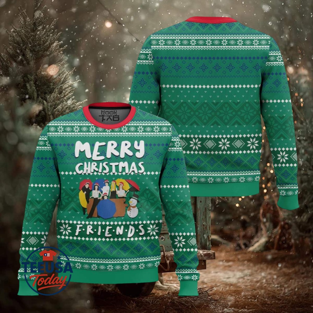 Merry Xmas Friends Ugly Christmas Sweater Merry Xmas Friends Ugly Christmas Sweater