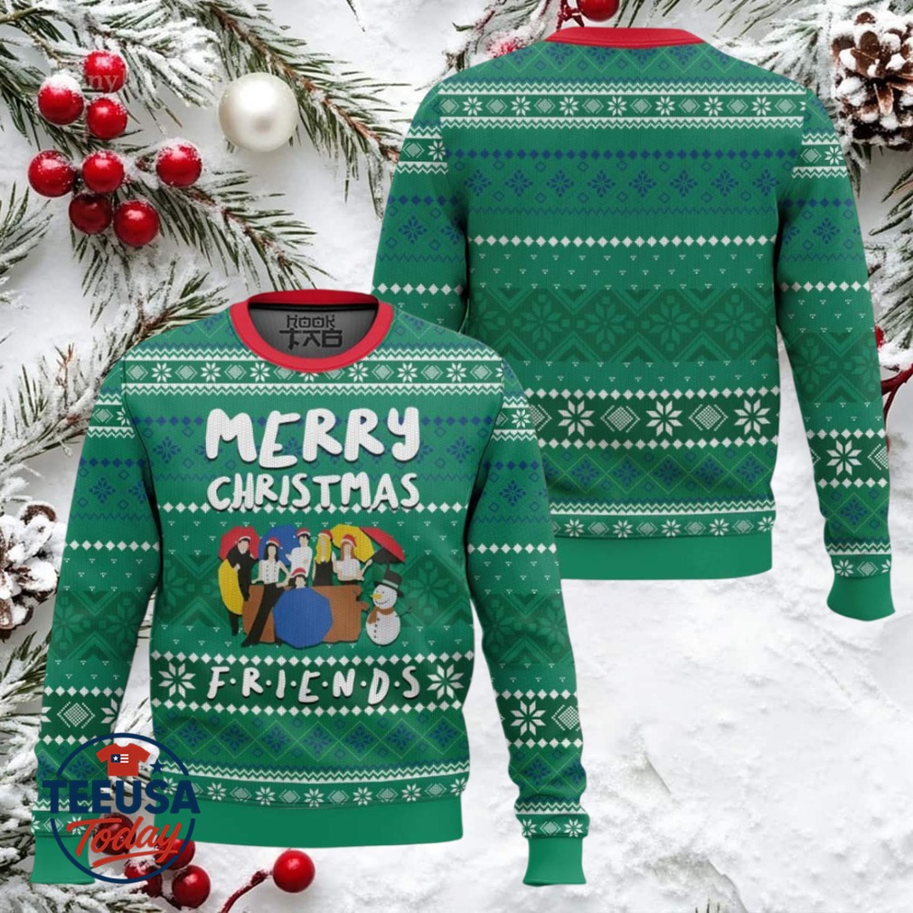 Merry Xmas Friends Ugly Christmas Sweater Merry Xmas Friends Ugly Christmas Sweater