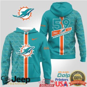 Miami Dolphins Official NFL Anniversary Celebration Hoodie