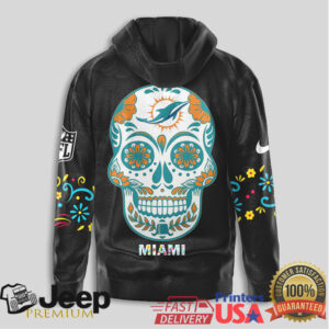 Miami Dolphins Official NFL Dia de los Muertos Limited Editions Hoodie