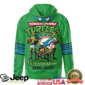 Miami Dolphins Official NFL Teenage Mutant Ninja Turtles 35th Anniversary Hoodie
