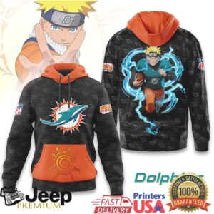 Miami Dolphins Official NFL x Naruto Limited Edition Hoodie