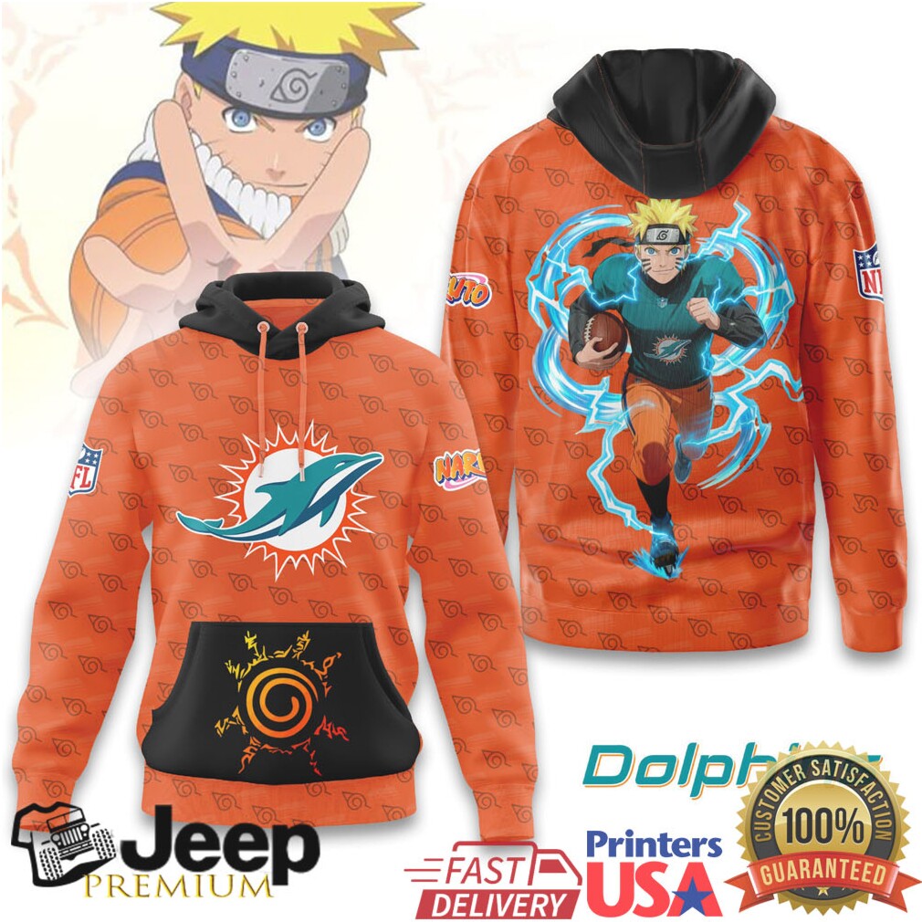 Miami Dolphins Official NFL x Naruto Limited Edition Hoodie Miami Dolphins Official NFL x Naruto Limited Edition Hoodie