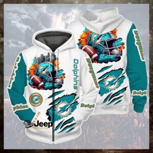 Miami Dolphins x New 3D Graphic Hoodie 2026 Miami Dolphins x New 3D Graphic Hoodie 2026
