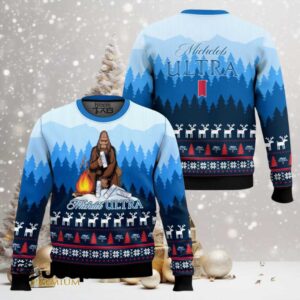 Michelob Ultra Big Foot Ugly Christmas Sweater