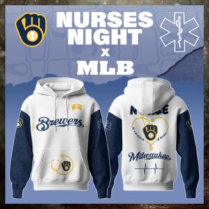Milwaukee Brewers x Nurses Game Night Special Edition Hoodie 2026 Milwaukee Brewers x Nurses Game Night Special Edition Hoodie 2026