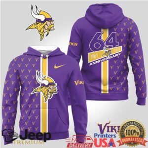 Minnesota Vikings Official NFL Anniversary Celebration Hoodie