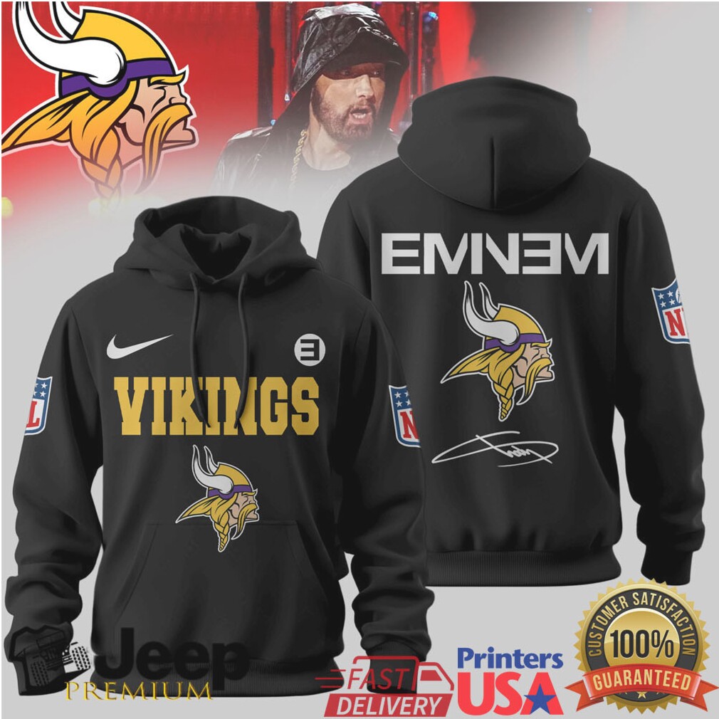 Minnesota Vikings Official NFL Eminem Hoodie Minnesota Vikings Official NFL Eminem Hoodie