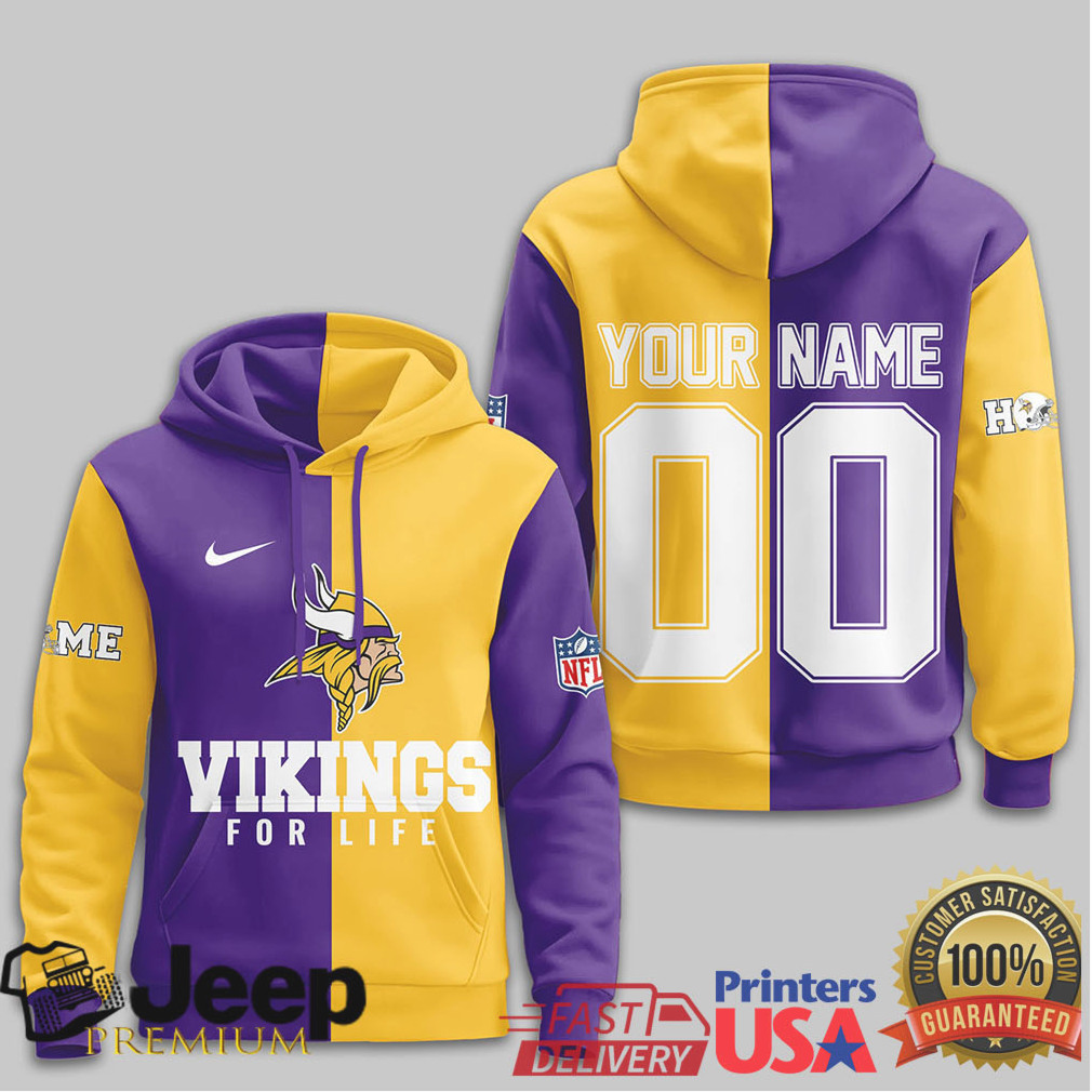 Minnesota Vikings Official NFL For Life Hoodie Minnesota Vikings Official NFL For Life Hoodie