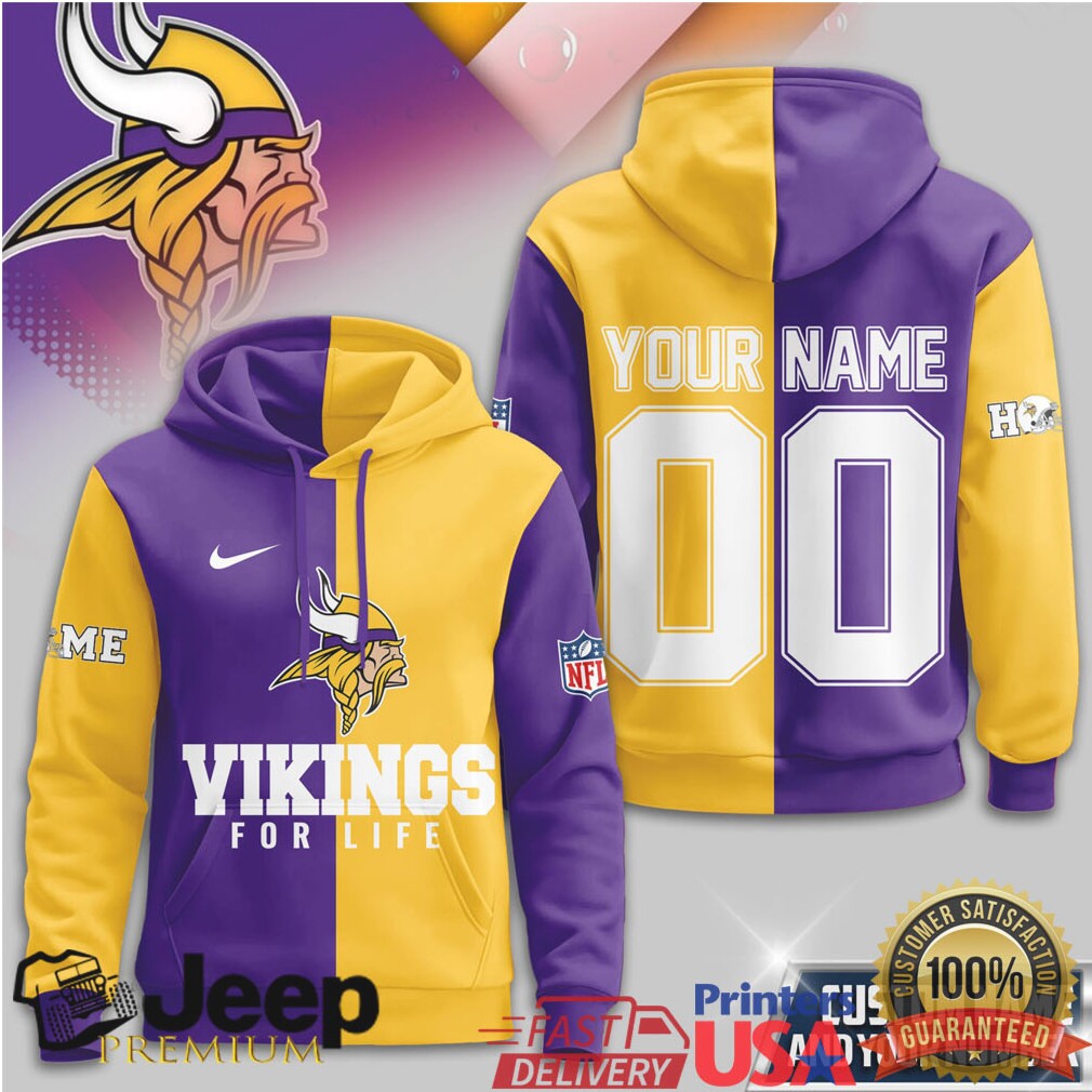 Minnesota Vikings Official NFL For Life Hoodie Minnesota Vikings Official NFL For Life Hoodie