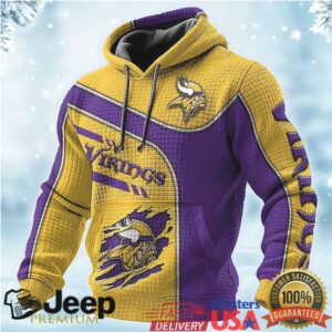 Minnesota Vikings Split Color Hoodie