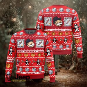 Monopoly Board Games Ugly Christmas Sweater