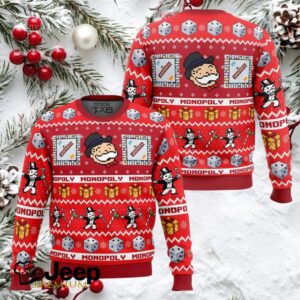 Monopoly Board Games Ugly Christmas Sweater