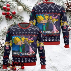 Move It Football Head Hey Arnold! Ugly Christmas Sweater