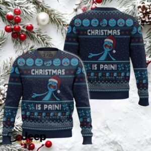 Mr. Meeseeks “Christmas Is Pain” Rick And Morty Ugly Christmas Sweater
