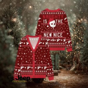 Naughty New Nice Christmas Ugly Cardigan Sweaters
