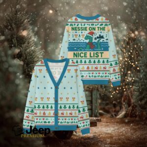 Nessie On The Nice List Ugly Cardigan Sweaters