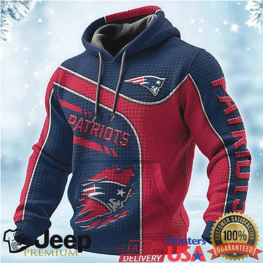 New England Patriots Dynamic Split Design Hoodie New England Patriots Dynamic Split Design Hoodie