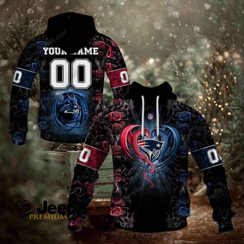 New England Patriots NFL Rose Dragon Custom Name New England Patriots NFL Rose Dragon Custom Name