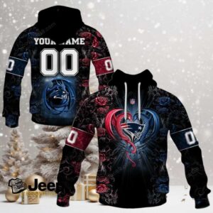 New England Patriots NFL Rose Dragon Custom Name
