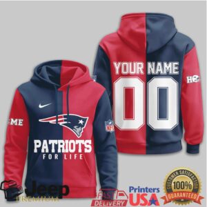 New England Patriots Official NFL For Life Hoodie