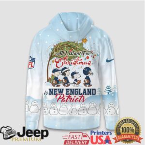 New England Patriots Official NFL Peanuts Snow Day Hoodie
