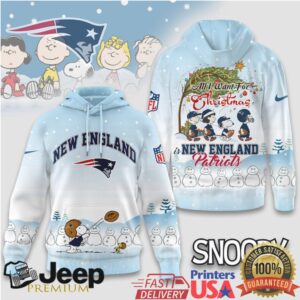New England Patriots Official NFL Peanuts Snow Day Hoodie