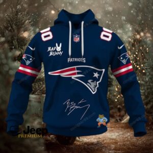 New England Patriots x Bad Bunny Super Bowl 2026 NFL Hoodie