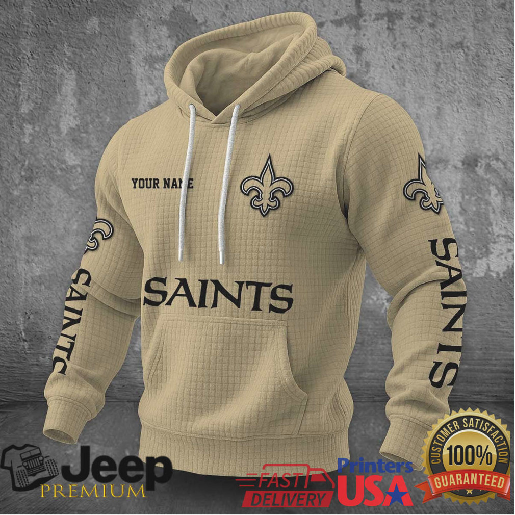 New Orleans Saints Custom Name Fan Hoodie New Orleans Saints Custom Name Fan Hoodie