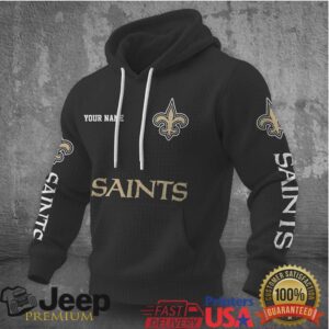 New Orleans Saints Custom Name Fan Hoodie