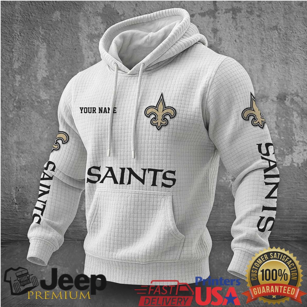 New Orleans Saints Custom Name Fan Hoodie New Orleans Saints Custom Name Fan Hoodie