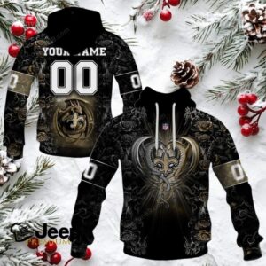New Orleans Saints NFL Rose Dragon Custom Name