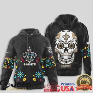 New Orleans Saints Official NFL Dia de los Muertos Limited Editions Hoodie