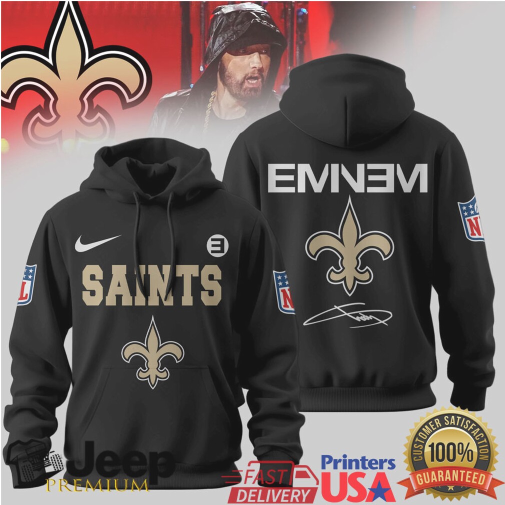 New Orleans Saints Official NFL Eminem Hoodie New Orleans Saints Official NFL Eminem Hoodie
