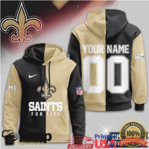 New Orleans Saints Official NFL For Life Hoodie