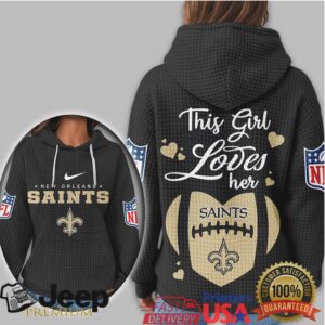New Orleans Saints Official NFL Game Day Waffle Hoodie