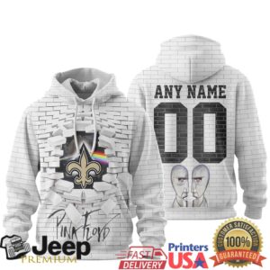 New Orleans Saints Official NFL Pink Floyd 3D Hoodie