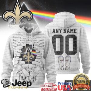 New Orleans Saints Official NFL Pink Floyd 3D Hoodie