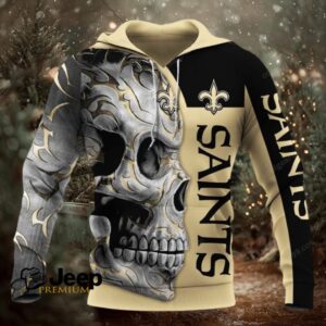 New Orleans Saints Skull Fury NFL Hoodie