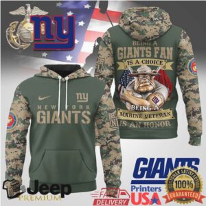 New York Giants Official NFL Marine Veteran Hoodie