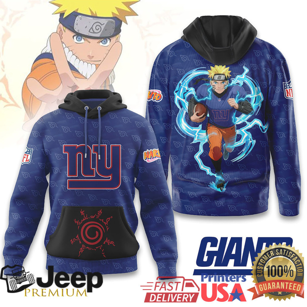 New York Giants Official NFL x Naruto Limited Edition Hoodie New York Giants Official NFL x Naruto Limited Edition Hoodie