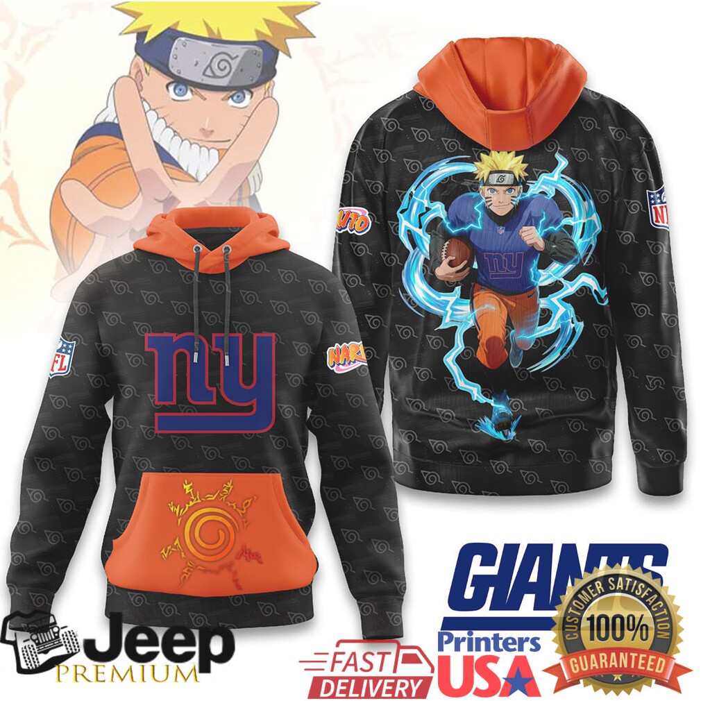 New York Giants Official NFL x Naruto Limited Edition Hoodie New York Giants Official NFL x Naruto Limited Edition Hoodie