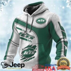 New York Jets Green and White Custom 3D Hoodie